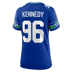 Nike Cortez Kennedy Seattle Seahawks Women's Throwback Player Game Jersey Royal