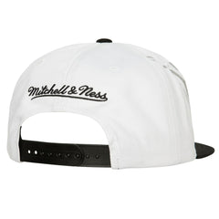Brooklyn Nets Hot Fire Snapback Hat White | Mitchell & Ness for sale