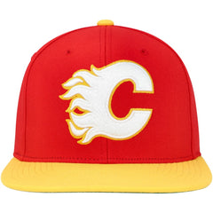 Calgary Flames Mitchell & Ness Core Team Ground 2.0 Snapback Hat - Red - NHL 200398864