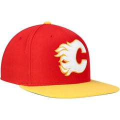 Calgary Flames Mitchell & Ness Core Team Ground 2.0 Snapback Hat - Red - NHL 200398864