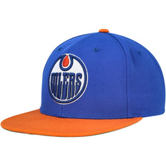 Edmonton Oilers Mitchell & Ness Core Team Ground 2.0 Snapback Hat - Blue - NHL 200398867