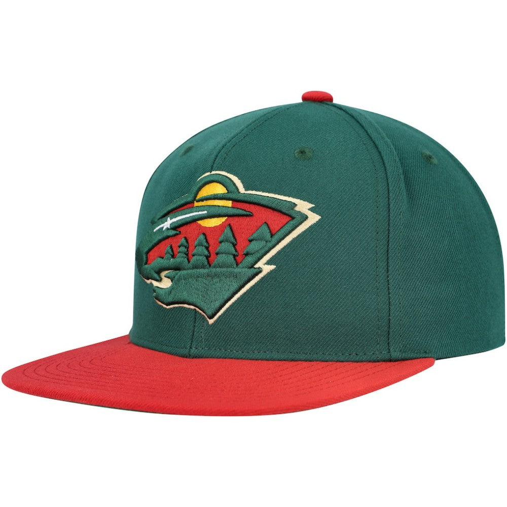 Minnesota Wild Mitchell & Ness Core Team Ground 2.0 Snapback Hat - Green - NHL 200398869