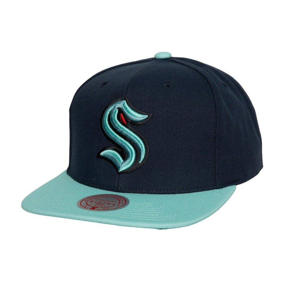 Seattle Kraken Mitchell & Ness Core Team Ground 2.0 Snapback Hat - Navy - NHL 200398871