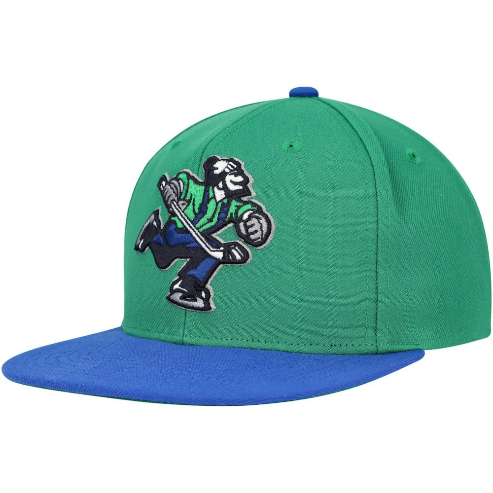 Vancouver Canucks Mitchell & Ness Core Team Ground 2.0 Snapback Hat - Green - NHL 200398873