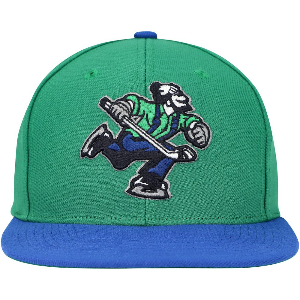 Vancouver Canucks Mitchell & Ness Core Team Ground 2.0 Snapback Hat - Green - NHL 200398873
