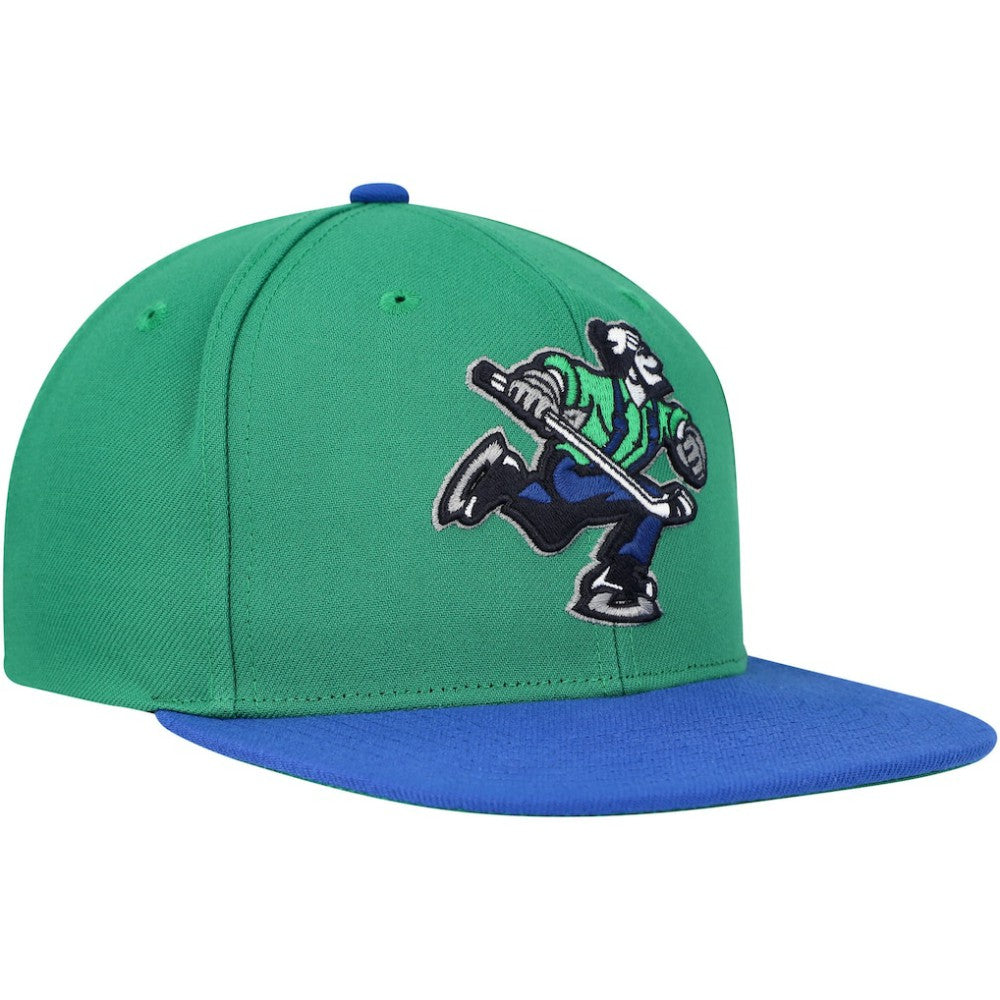 Vancouver Canucks Mitchell & Ness Core Team Ground 2.0 Snapback Hat - Green - NHL 200398873