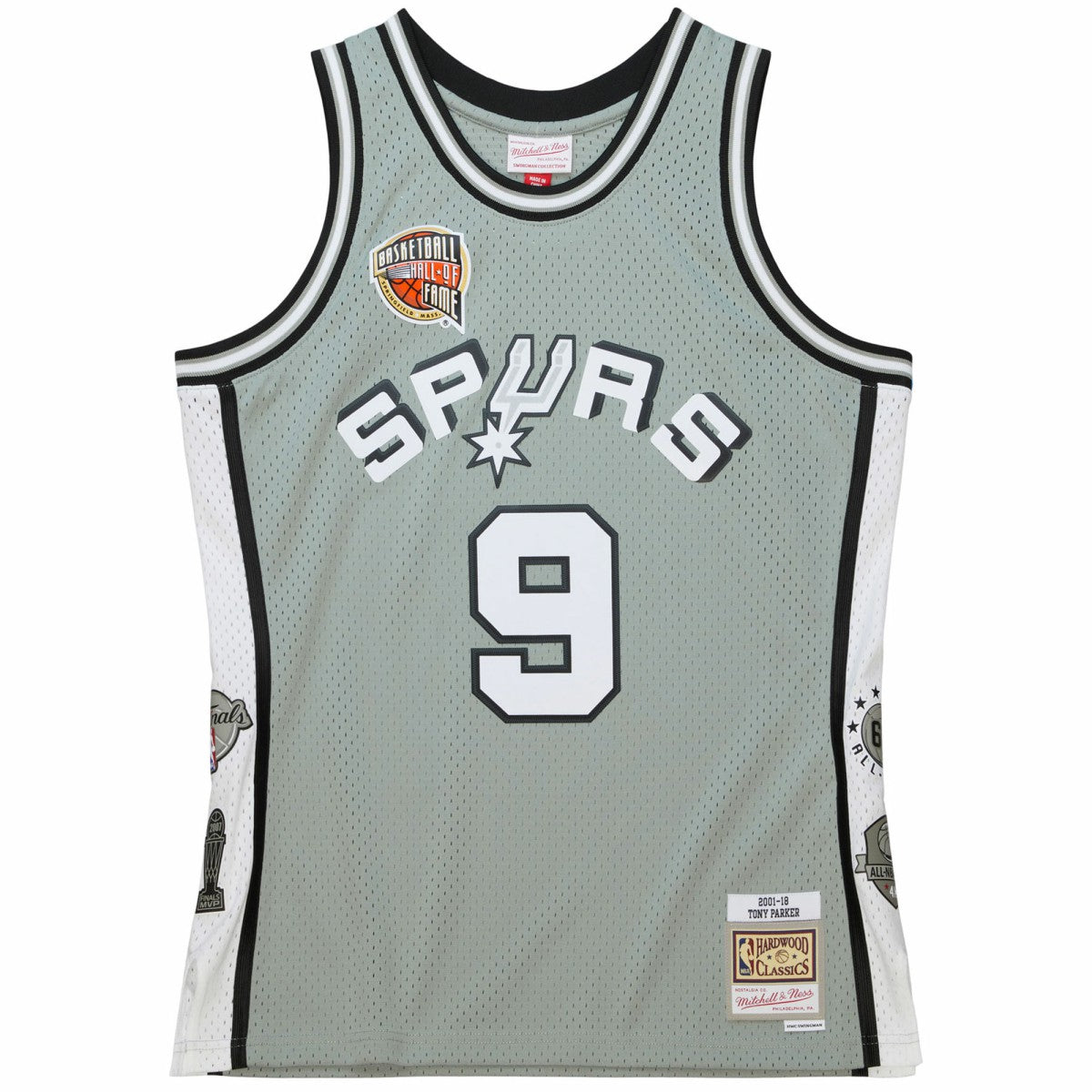 Tony Parker San Antonio Spurs Unisex Hall of Fame Class of 2023 Throwback Swingman Jersey Gray | Mitchell & Ness US