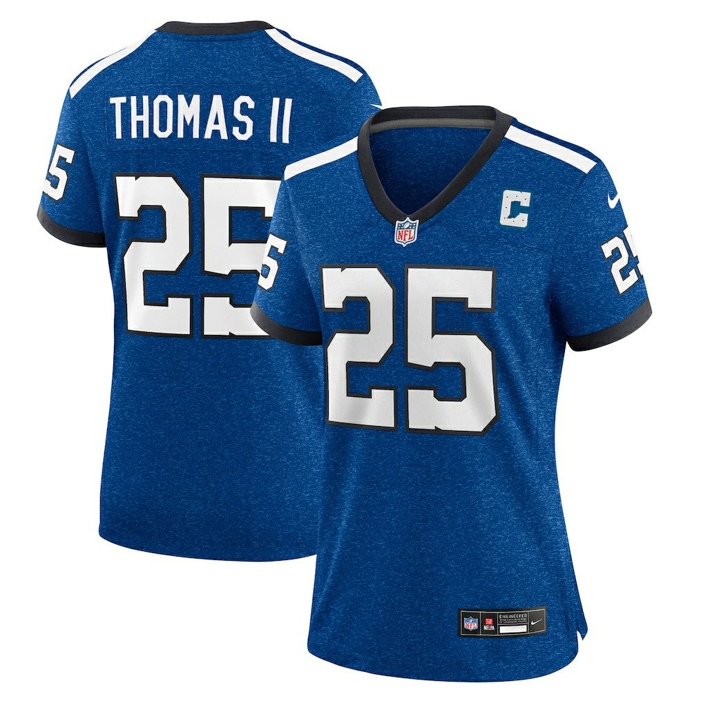 Nike Rodney Thomas II Indianapolis Colts Women's Indiana Nights Alternate Game Jersey Royal