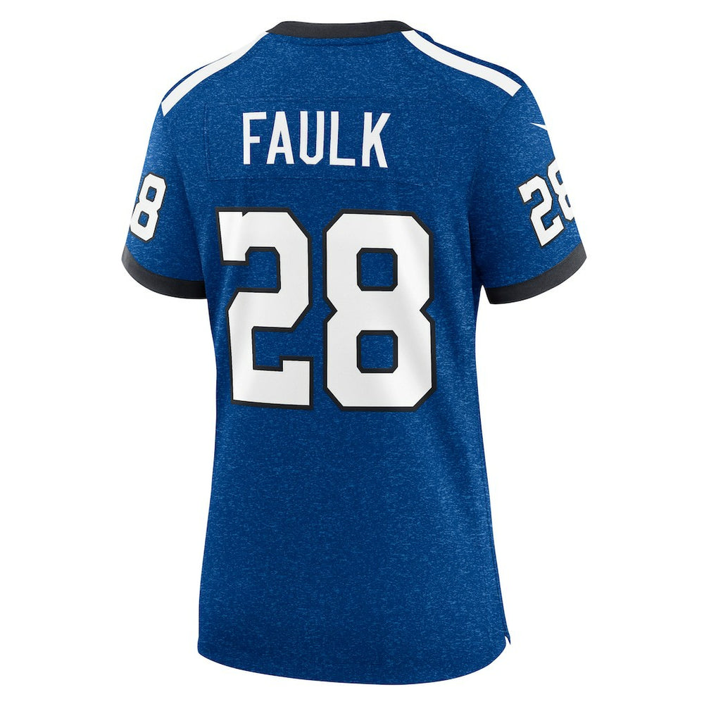 Nike Marshall Faulk Indianapolis Colts Women's Indiana Nights Alternate Game Jersey Royal