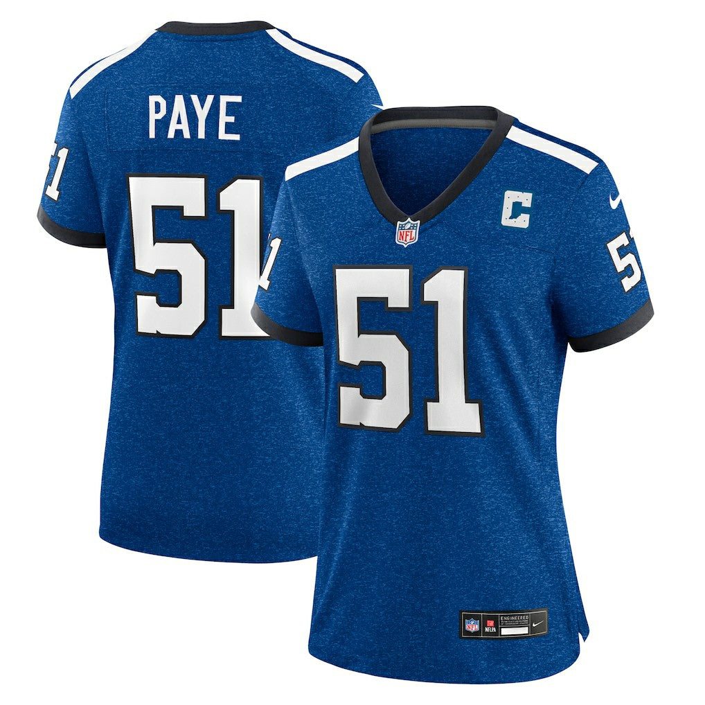 Nike Kwity Paye Indianapolis Colts Women's Indiana Nights Alternate Game Jersey Royal