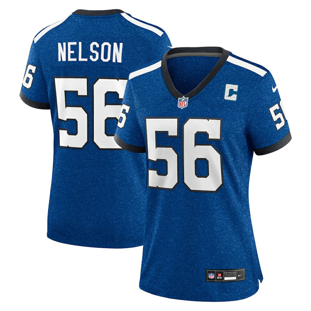 Nike Quenton Nelson Indianapolis Colts Women's Indiana Nights Alternate Game Jersey Royal