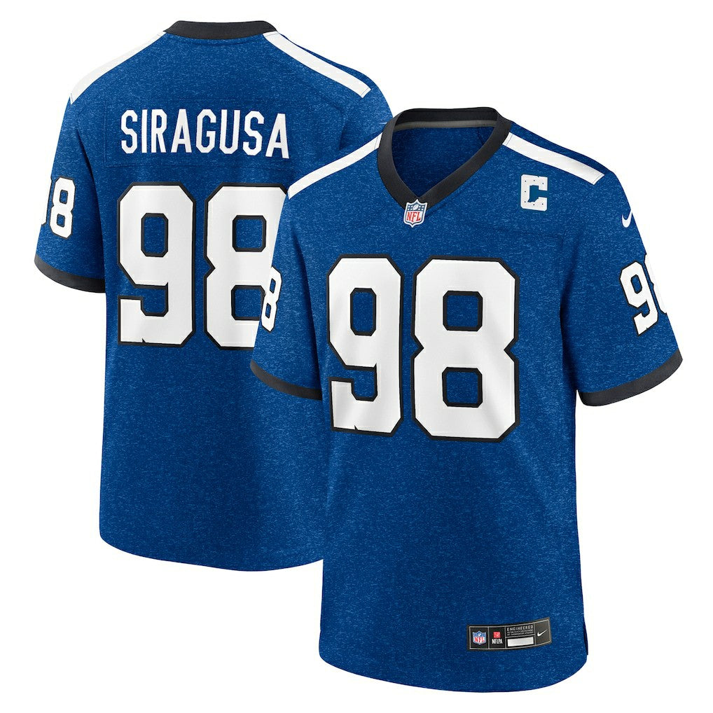 Nike Tony Siragusa Indianapolis Colts Retired Player Alternate Game Jersey Blue