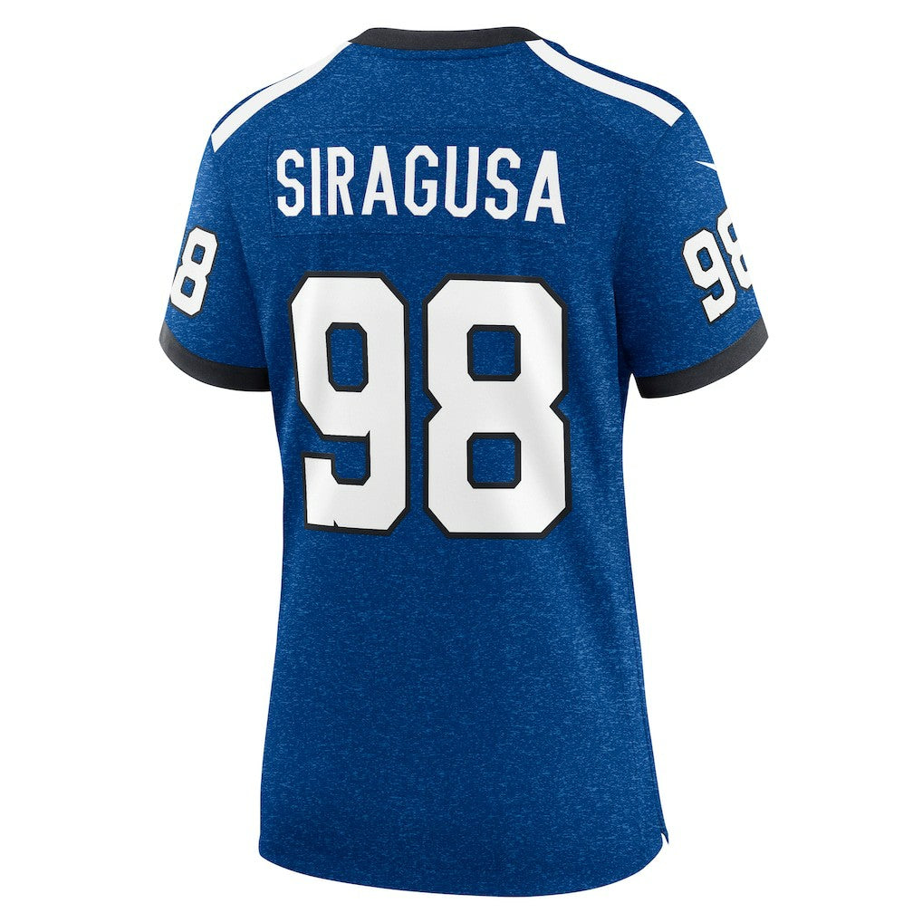 Nike Tony Siragusa Indianapolis Colts Women's Indiana Nights Alternate Game Jersey Royal