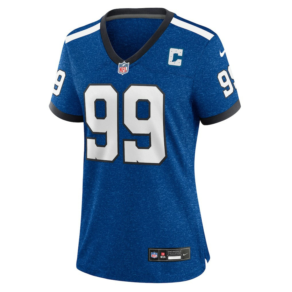 Nike DeForest Buckner Indianapolis Colts Women's Indiana Nights Alternate Game Jersey Royal