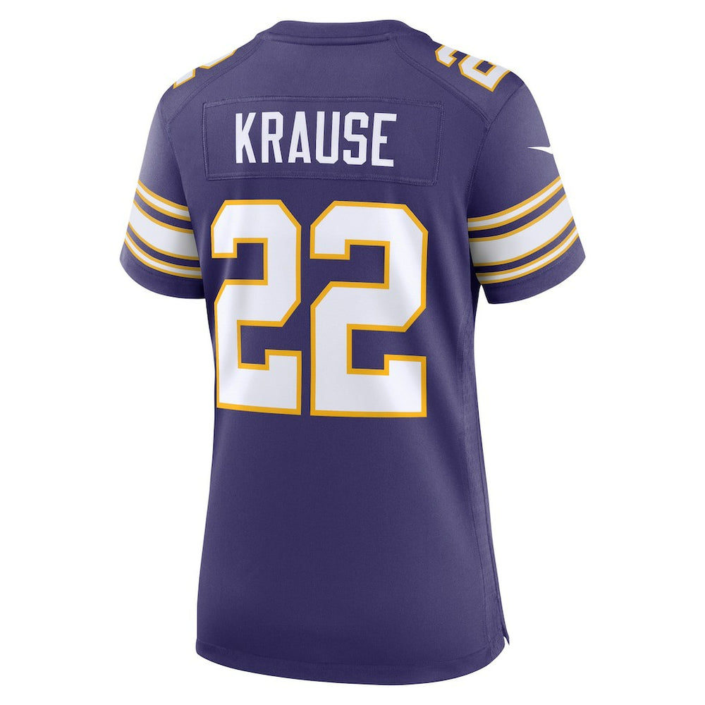 Nike Paul Krause Minnesota Vikings Women's Classic Retired Player Jersey Purple