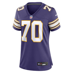 Nike Jim Marshall Minnesota Vikings Women's Classic Retired Player Jersey Purple