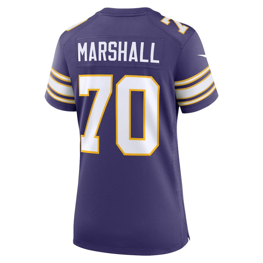 Nike Jim Marshall Minnesota Vikings Women's Classic Retired Player Jersey Purple