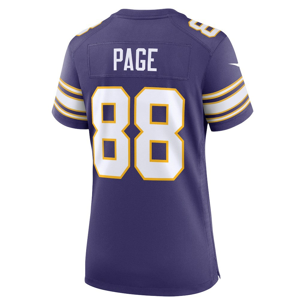 Nike Alan Page Minnesota Vikings Women's Classic Retired Player Jersey Purple