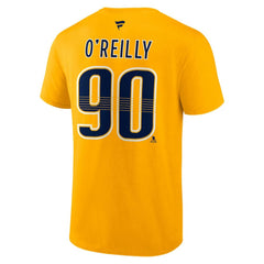 Ryan O'Reilly Nashville Predators Fanatics Authentic Stack Name & Number T-Shirt - Gold - NHL 200402713