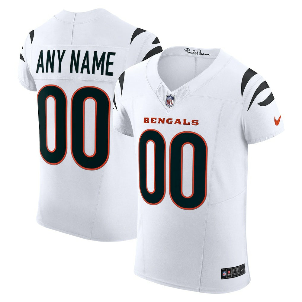 Nike Cincinnati Bengals Vapor F.U.S.E. Elite Custom Jersey White