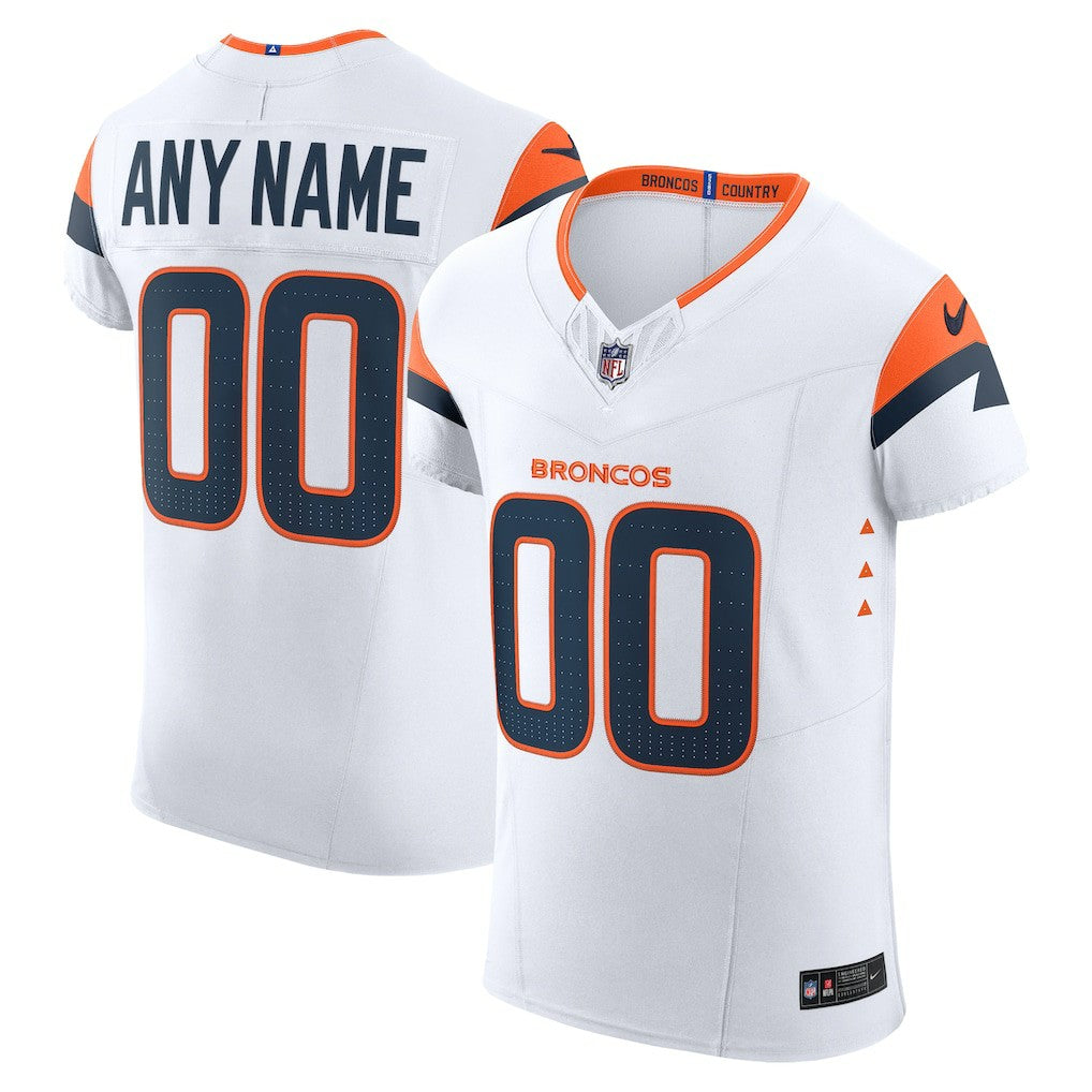 Nike Denver Broncos Vapor F.U.S.E. Elite Custom Jersey White