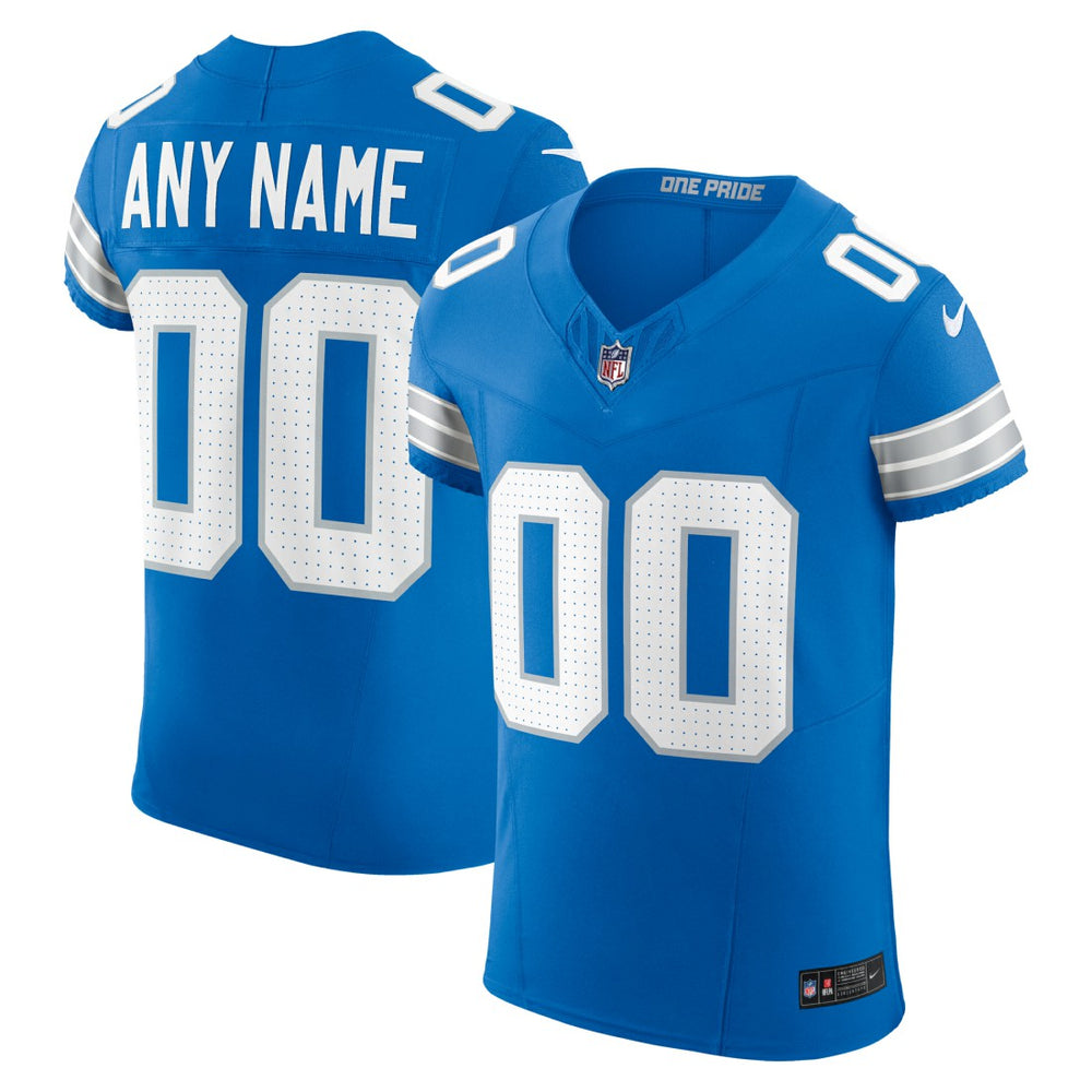 Nike Detroit Lions Team Vapor F.U.S.E. Elite Custom Jersey Blue