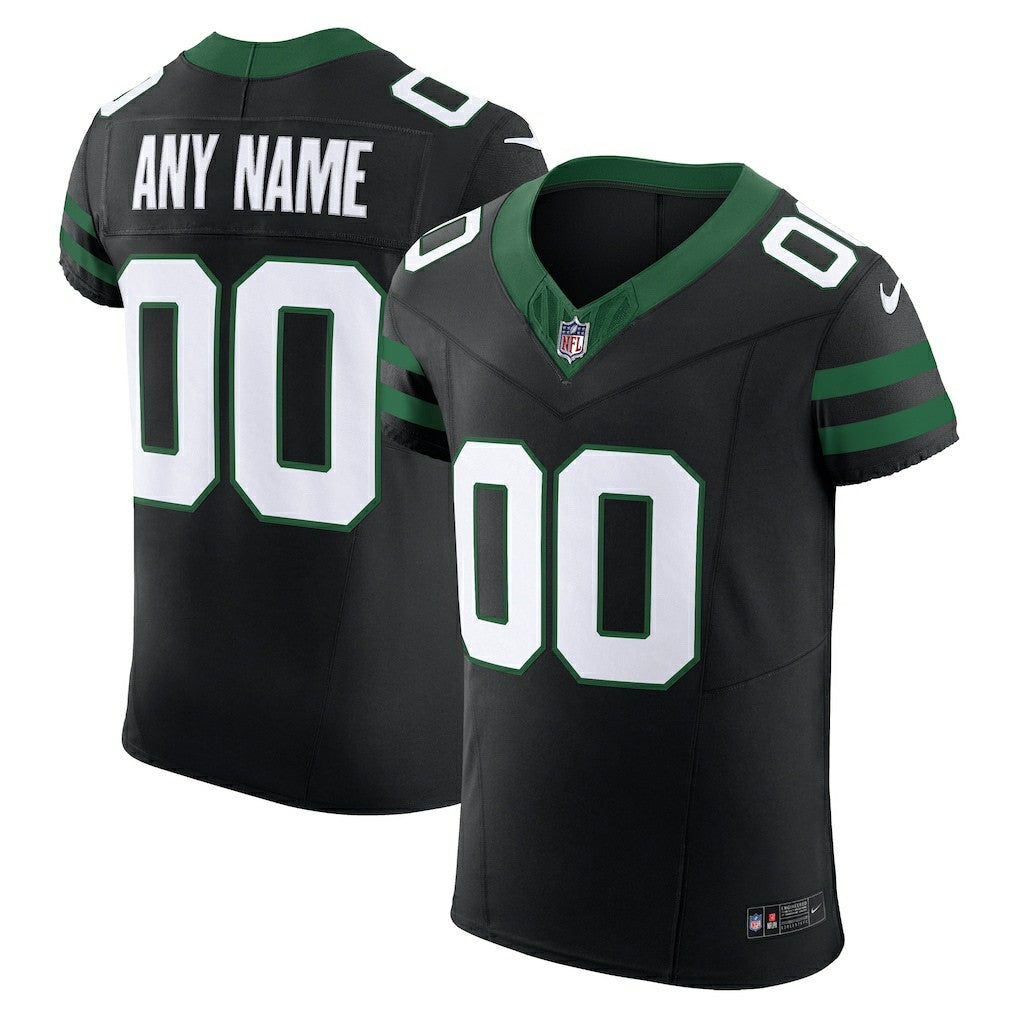 Nike New York Jets Alternate Vapor F.U.S.E. Elite Custom Jersey Legacy Black