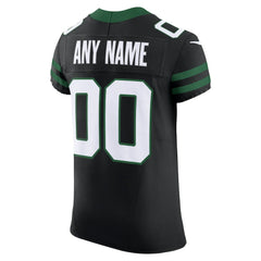 Nike New York Jets Alternate Vapor F.U.S.E. Elite Custom Jersey Legacy Black