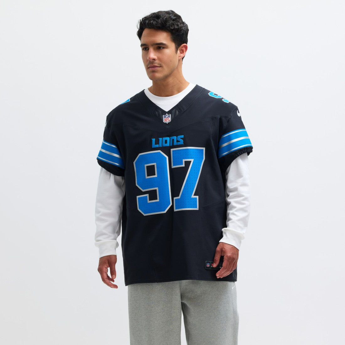 Nike Aidan Hutchinson Detroit Lions Alternate Vapor F.U.S.E. Elite Jersey Black