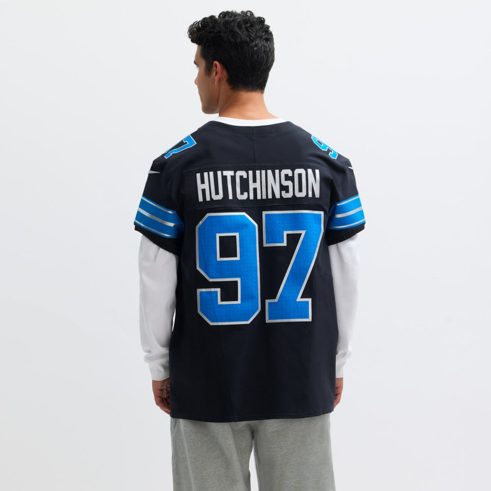Nike Aidan Hutchinson Detroit Lions Alternate Vapor F.U.S.E. Elite Jersey Black