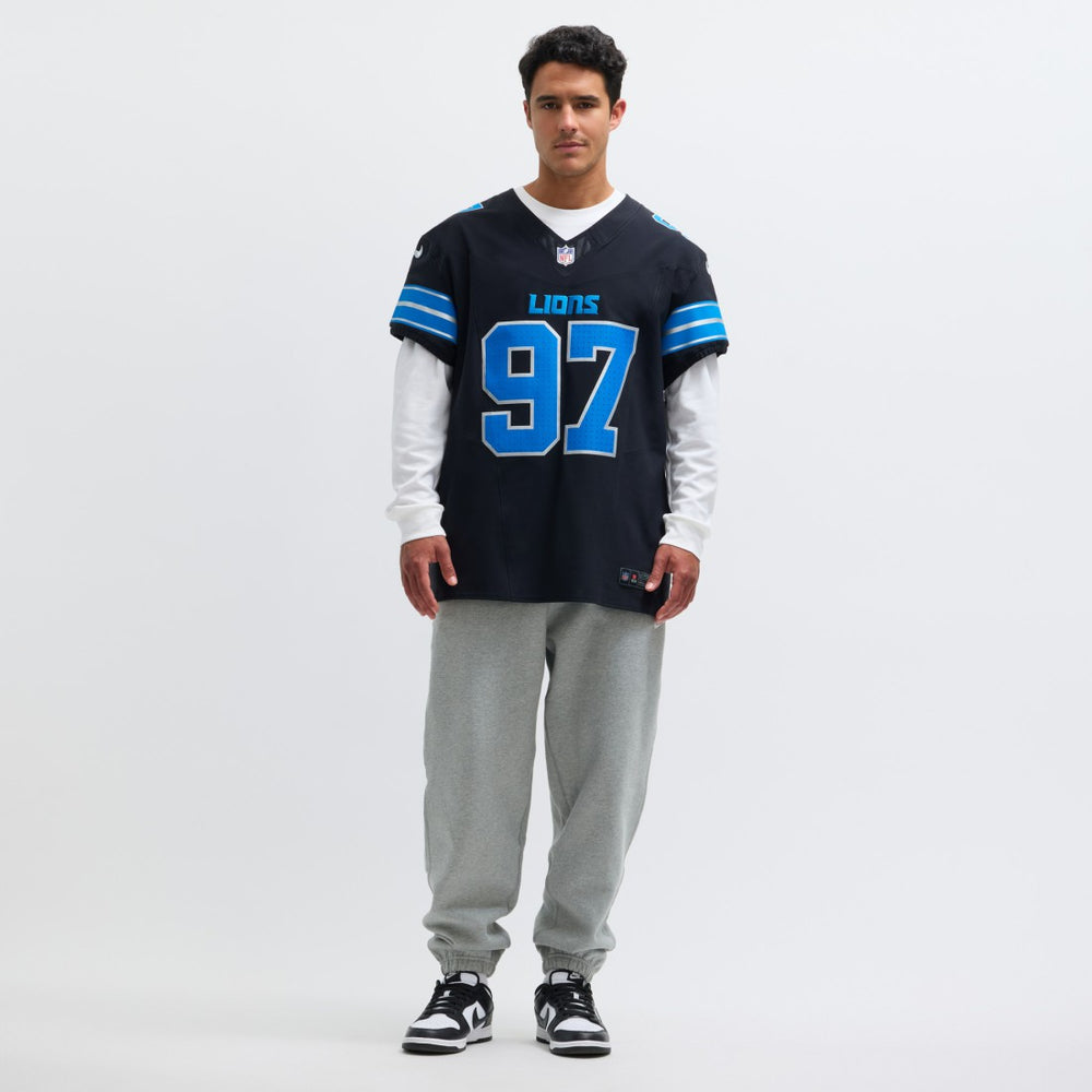 Nike Aidan Hutchinson Detroit Lions Alternate Vapor F.U.S.E. Elite Jersey Black