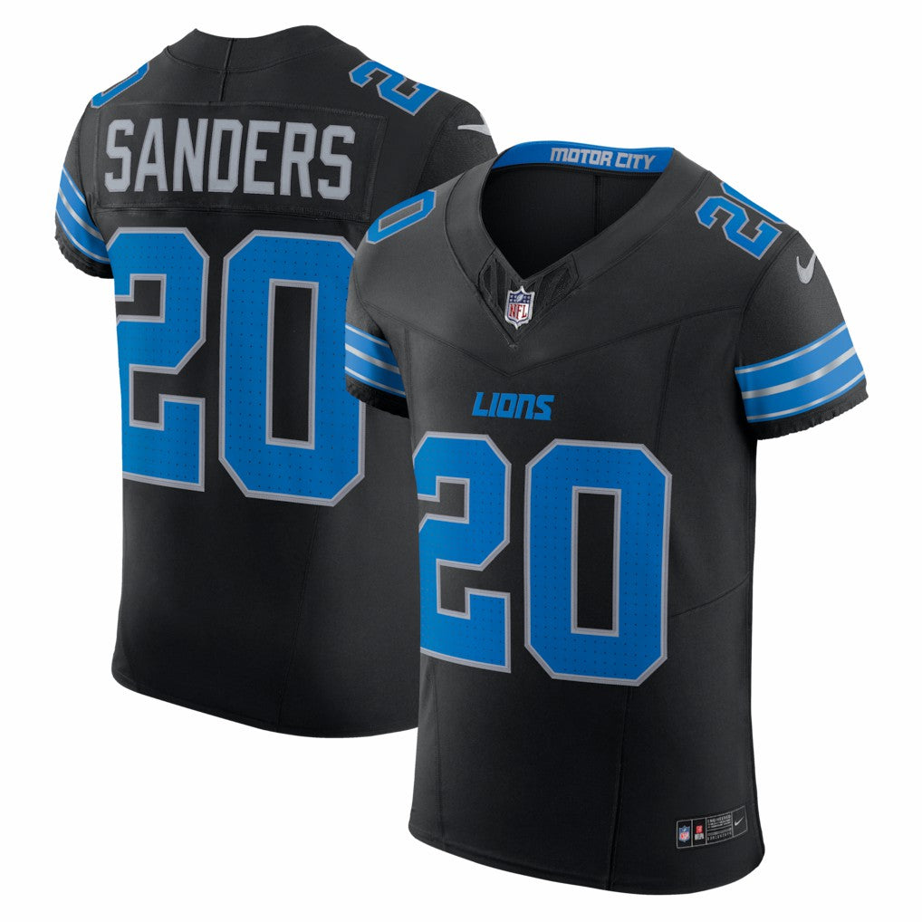 Nike Barry Sanders Detroit Lions Alternate Vapor F.U.S.E. Elite Jersey Black