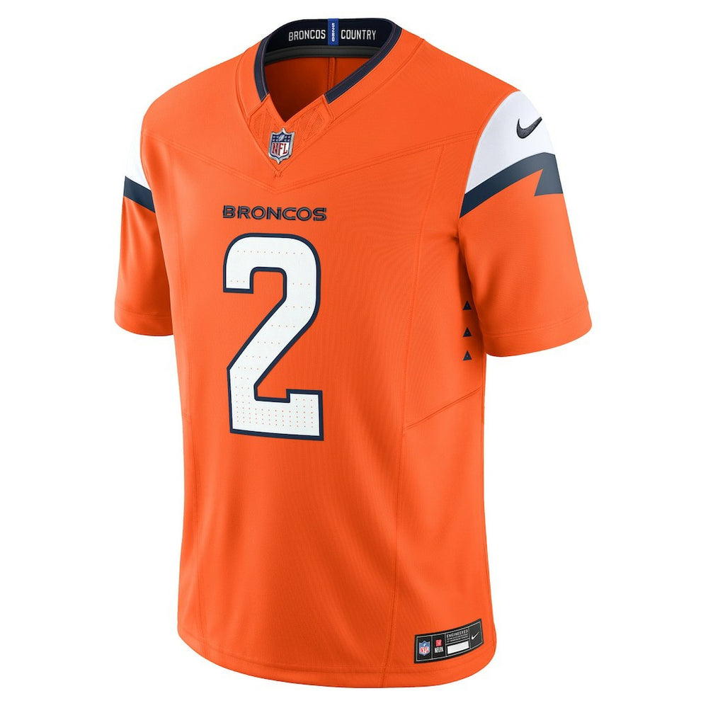 Nike Patrick Surtain II Denver Broncos Mile High Collection Vapor F.U.S.E. Limited Jersey Orange