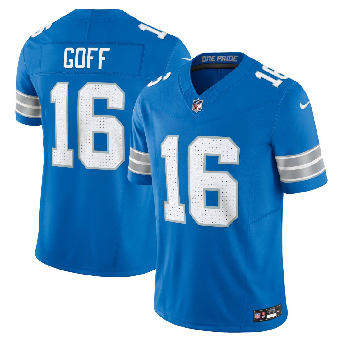 Nike Jared Goff Detroit Lions Vapor F.U.S.E. Limited Jersey Blue
