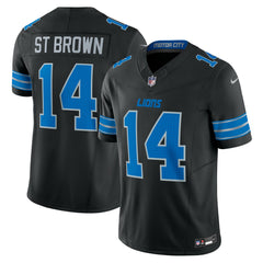 Nike Amon-Ra St. Brown Detroit Lions 2nd Alternate Vapor F.U.S.E. Limited Jersey Black