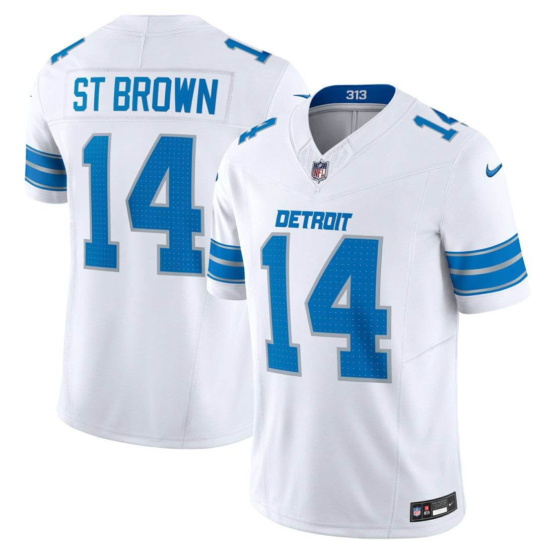 Nike Amon-Ra St. Brown Detroit Lions Vapor F.U.S.E. Limited Jersey White