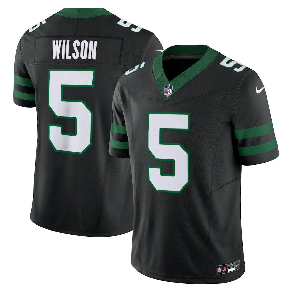 Nike Garrett Wilson New York Jets Alternate Vapor F.U.S.E. Limited Jersey Legacy Black