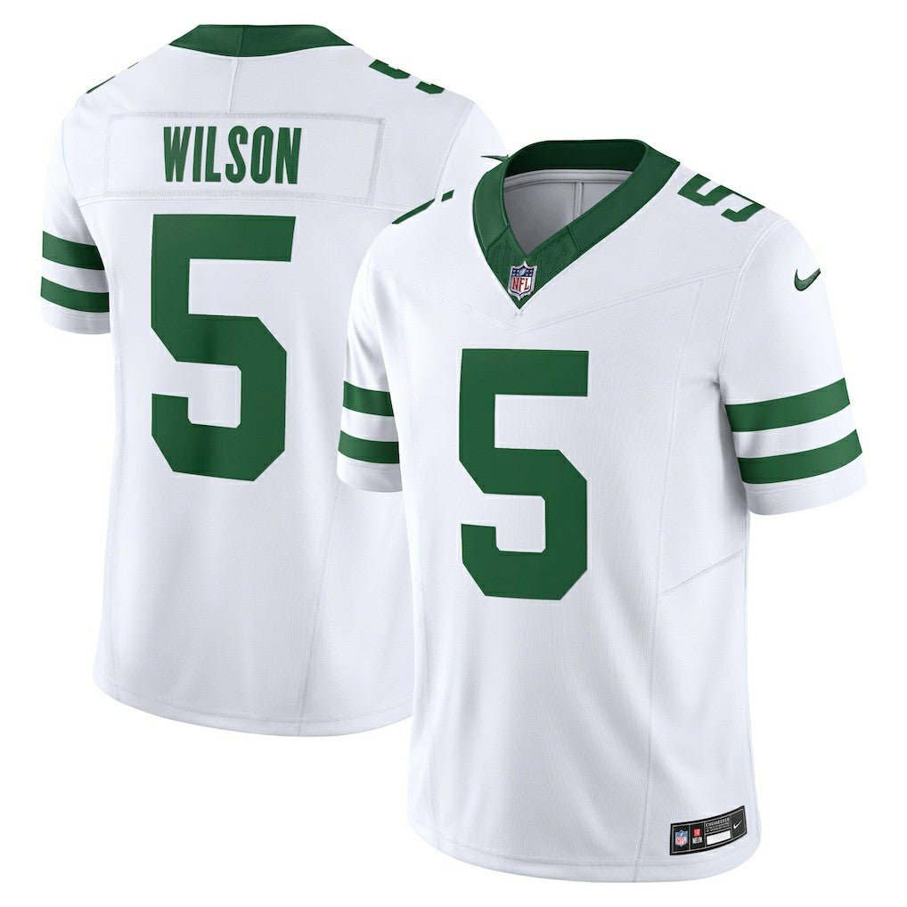 Nike Garrett Wilson New York Jets Vapor F.U.S.E. Limited Jersey Legacy White