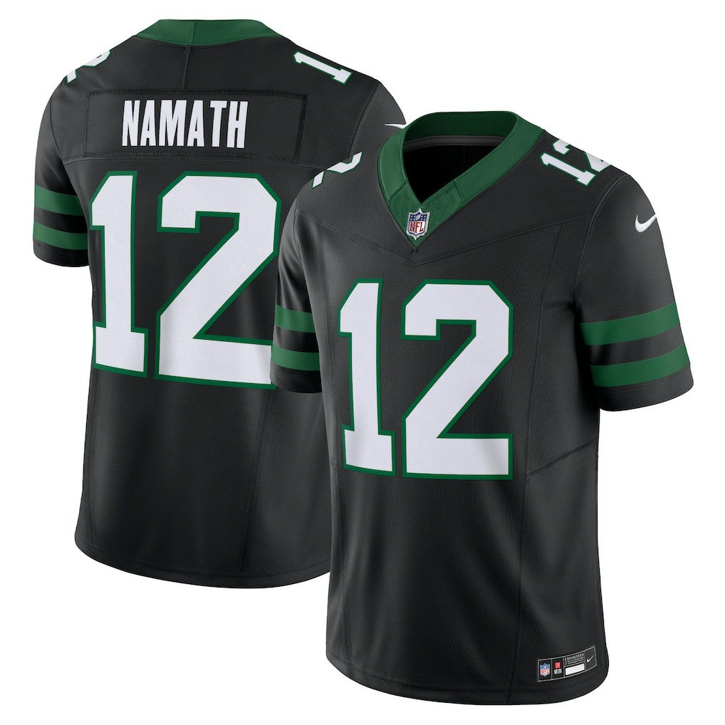 Nike Joe Namath New York Jets Alternate Vapor F.U.S.E. Limited Jersey Legacy Black