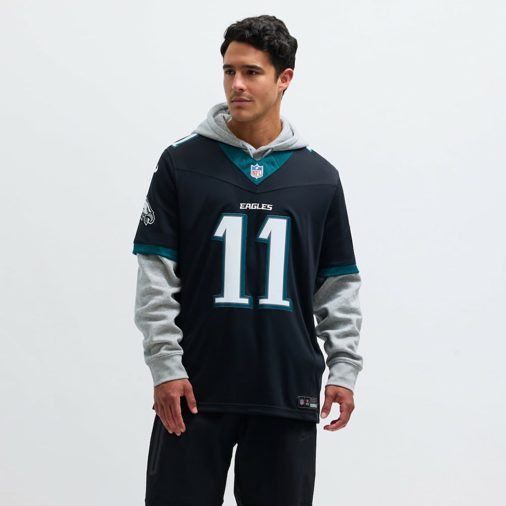 Nike A.J. Brown Philadelphia Eagles Alternate Vapor F.U.S.E. Limited Jersey Black