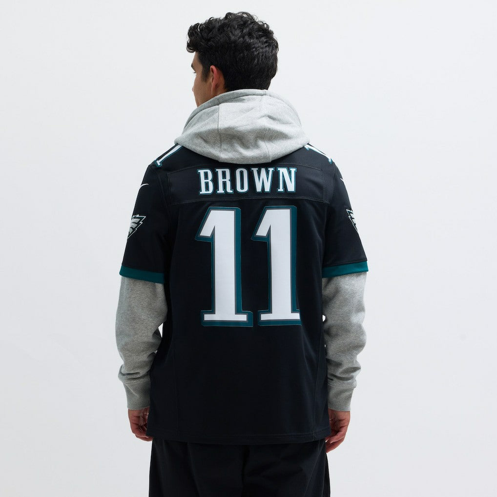 Nike A.J. Brown Philadelphia Eagles Alternate Vapor F.U.S.E. Limited Jersey Black