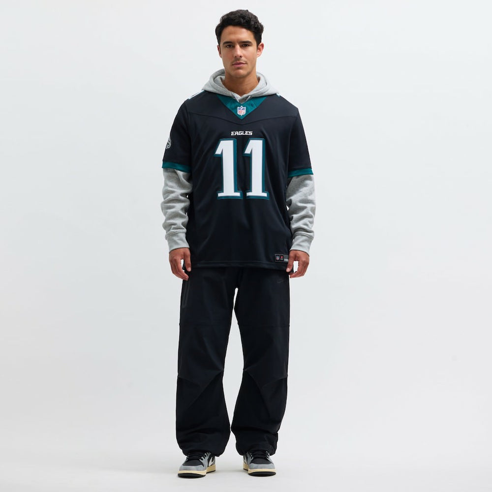 Nike A.J. Brown Philadelphia Eagles Alternate Vapor F.U.S.E. Limited Jersey Black