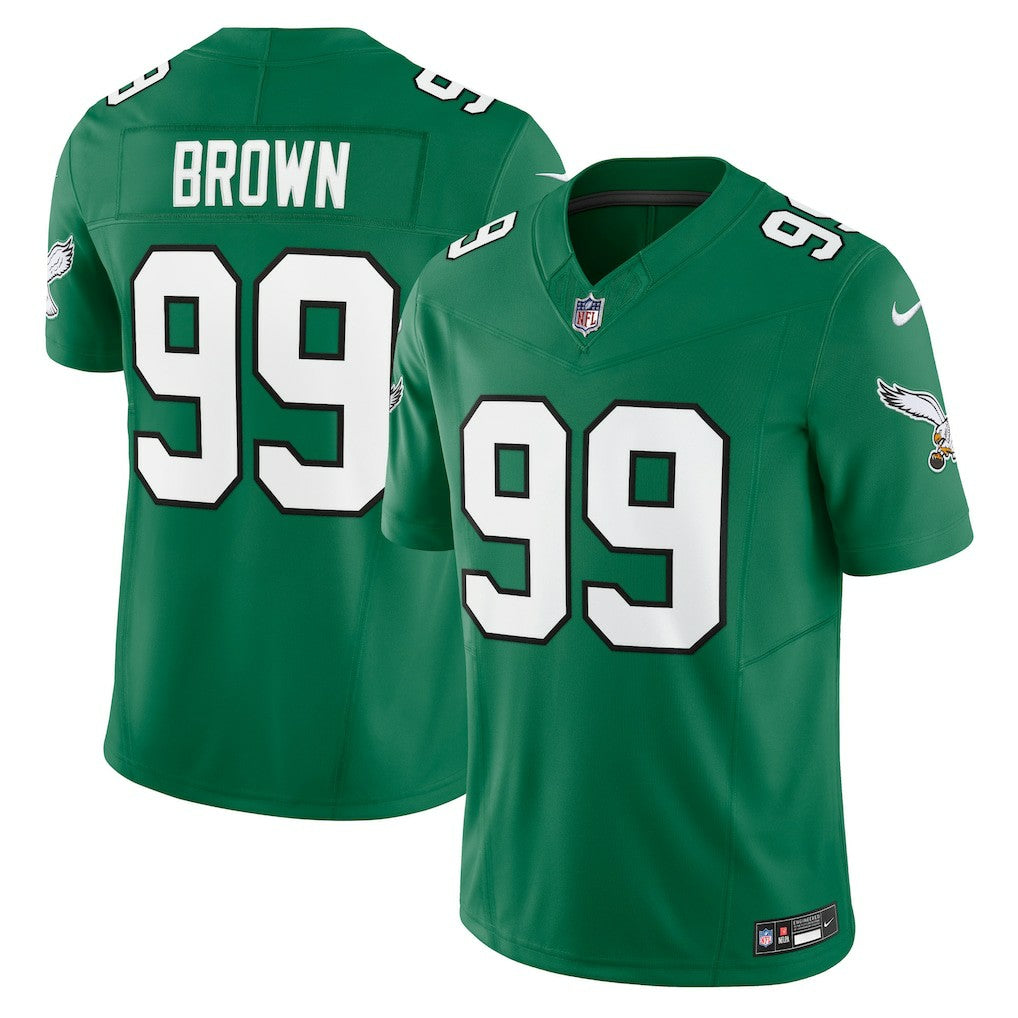 Nike Jerome Brown Philadelphia Eagles Alternate Vapor F.U.S.E. Limited Jersey Kelly Green