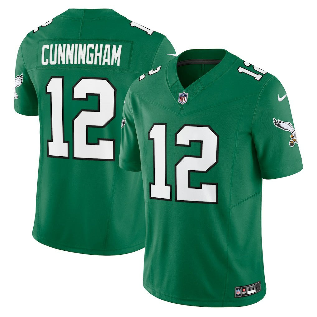 Nike Randall Cunningham Philadelphia Eagles Alternate Vapor F.U.S.E. Limited Jersey Kelly Green