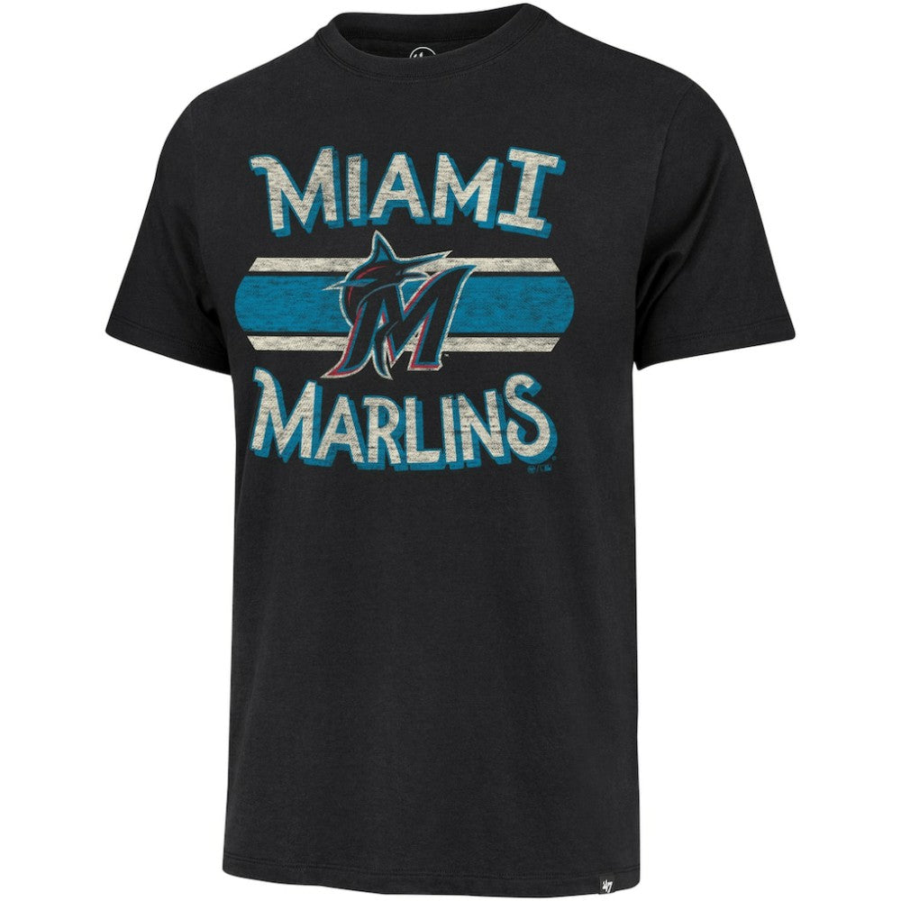 Miami Marlins '47 Renew Franklin T-Shirt - Black - 47 brand on Sale