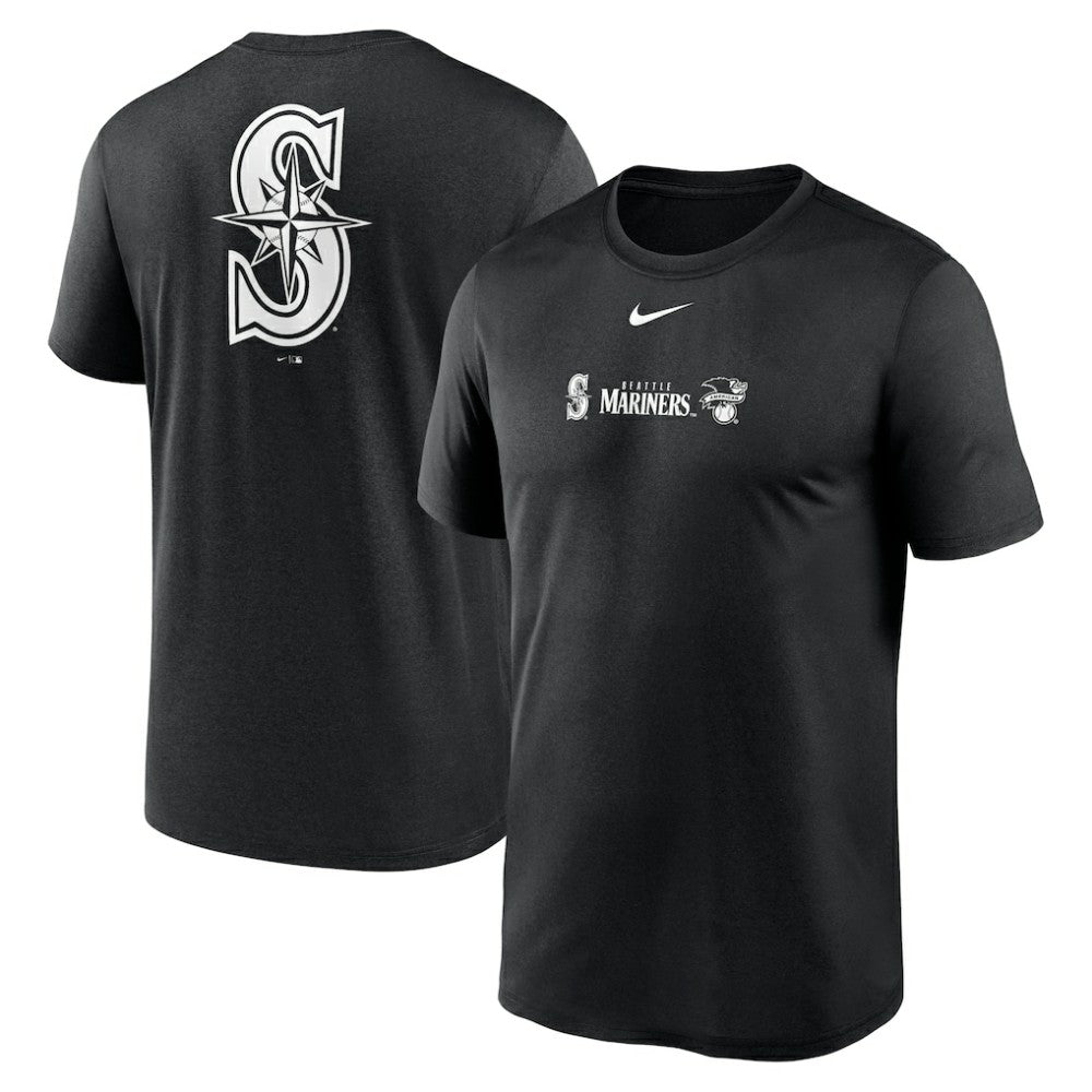 Seattle Mariners Nike Fashion Over Shoulder Logo Legend T-Shirt - Black - Nike Online