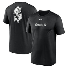 Seattle Mariners Nike Fashion Over Shoulder Logo Legend T-Shirt - Black - Nike Online