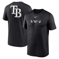Tampa Bay Rays Nike Fashion Over Shoulder Logo Legend T-Shirt - Black - Nike Discount