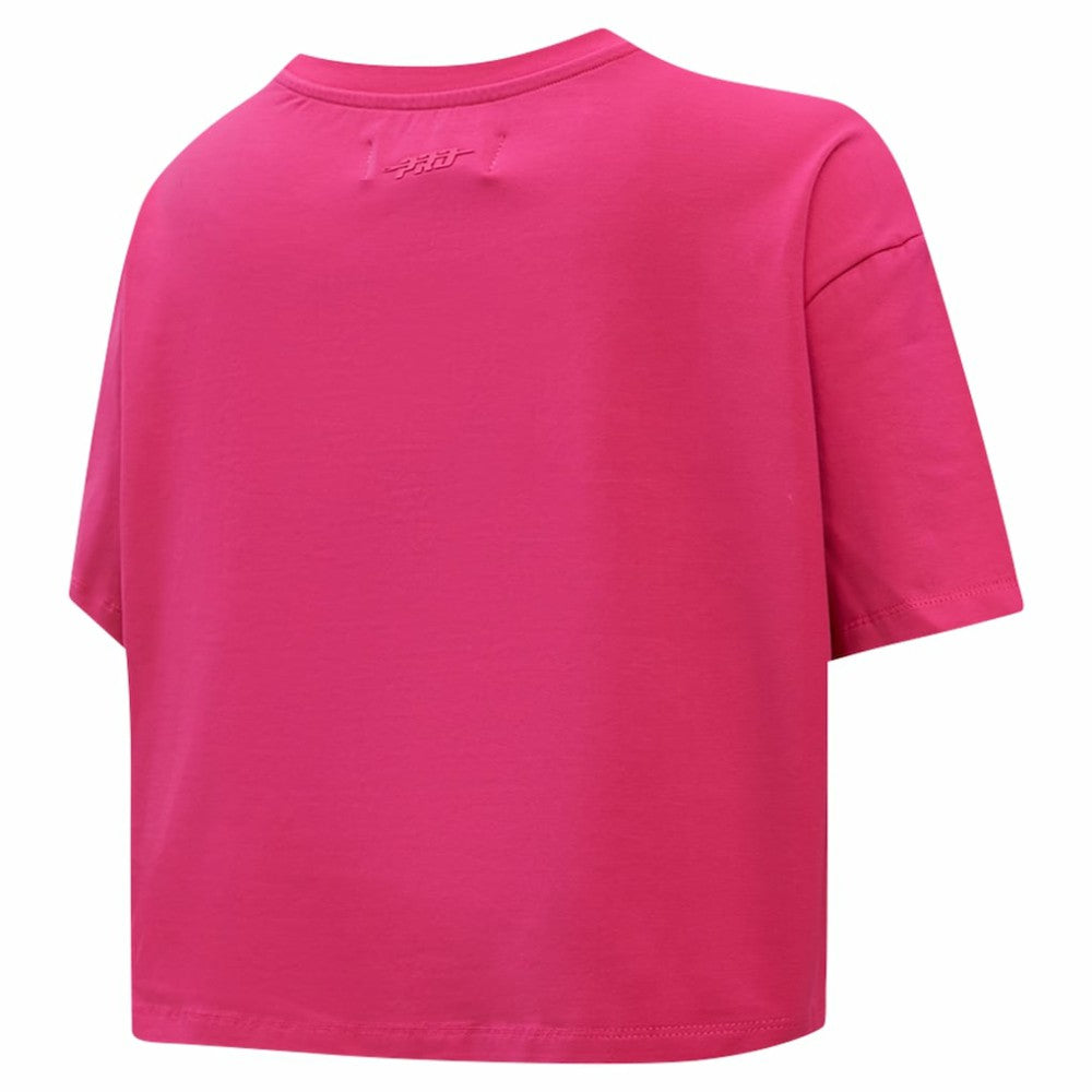 New York Rangers Pro Standard Women's Triple Pink Cropped Boxy T-Shirt - NHL 200410509