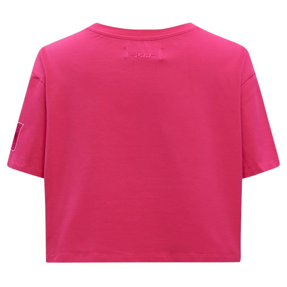 New York Rangers Pro Standard Women's Triple Pink Cropped Boxy T-Shirt - NHL 200410509
